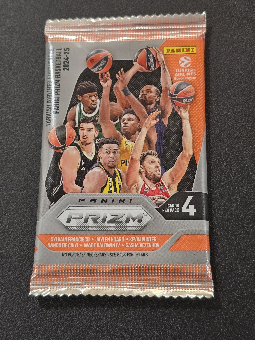 2024-25 Panini Prizm Turkish Airlines EuroLeague Basketball Sealed Pack